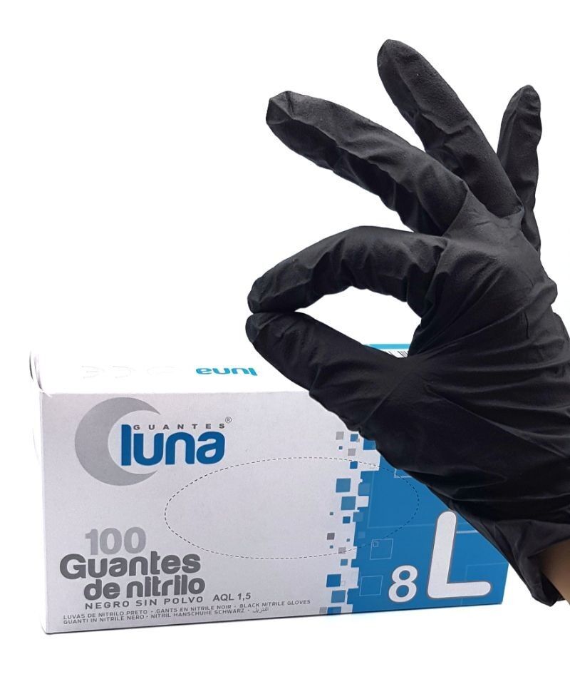 Consentimiento Químico Tanga estrecha GUANTE NITRILO NEGRO T-XL 200 UNID - Farmacia Antártida